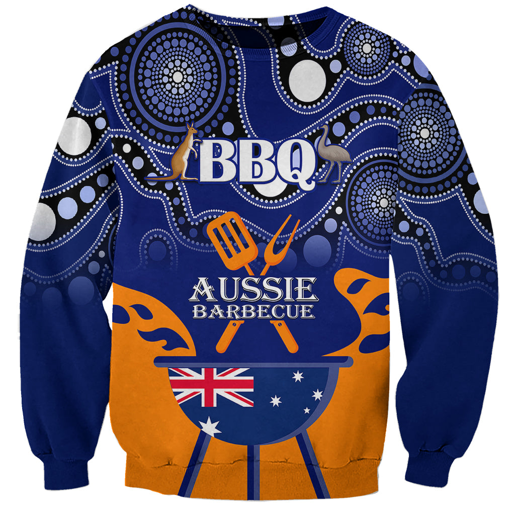 personalised-australia-barbecue-sweatshirt-aussie-lovers-bbq-indigenous-version