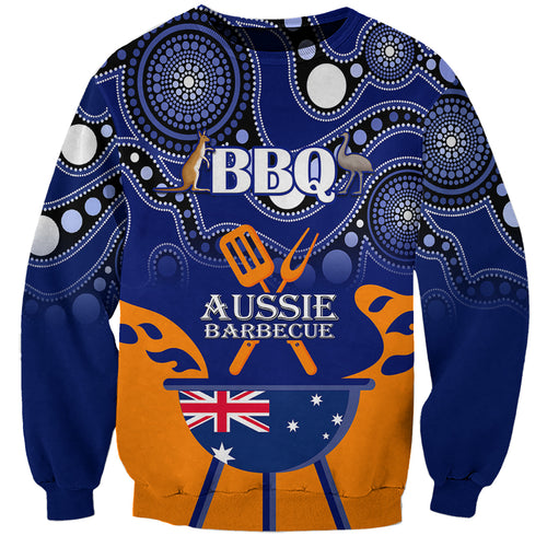 personalised-australia-barbecue-sweatshirt-aussie-lovers-bbq-indigenous-version