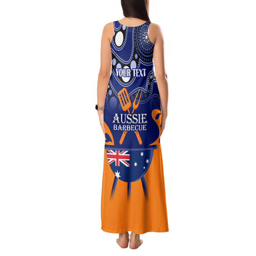 personalised-australia-barbecue-tank-maxi-dress-aussie-lovers-bbq-indigenous-version