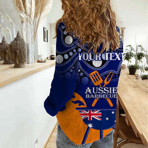 personalised-australia-barbecue-women-casual-shirt-aussie-lovers-bbq-indigenous-version