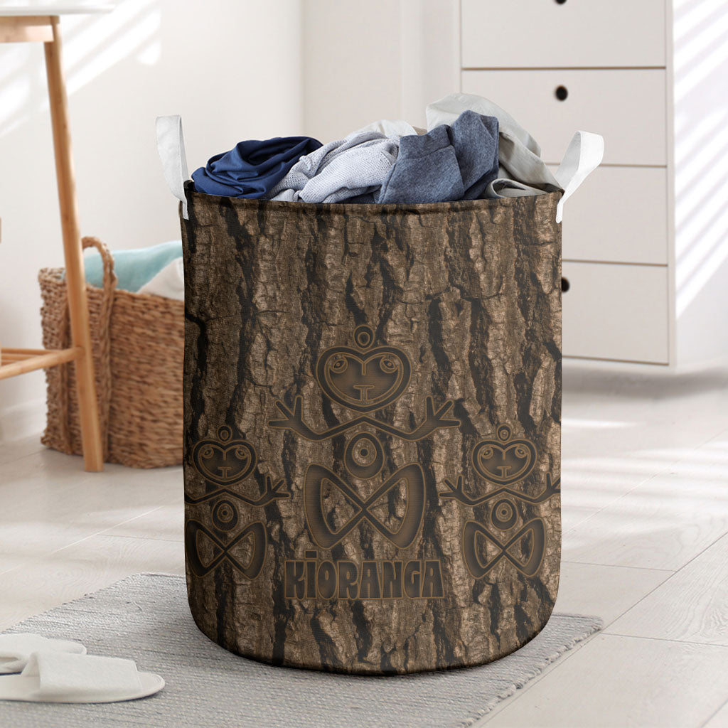 Kioranga Moriori New Zealand Laundry Basket Kopi Rakau Carving Art