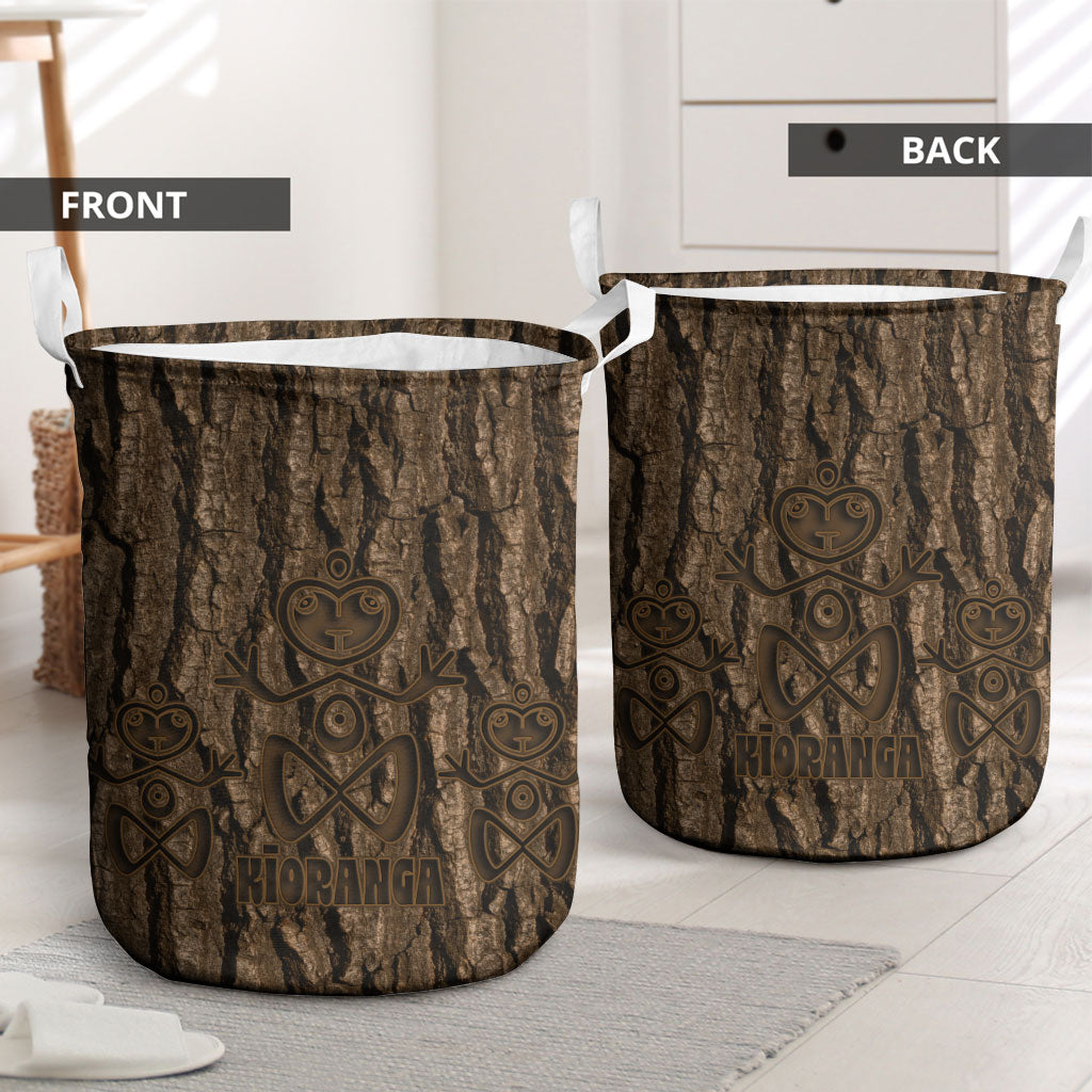 Kioranga Moriori New Zealand Laundry Basket Kopi Rakau Carving Art