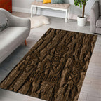 Kioranga Moriori New Zealand Area Rug Kopi Rakau Carving Art