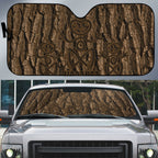 Kioranga Moriori New Zealand Auto Sun Shade Kopi Rakau Carving Art