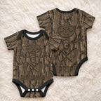 Kioranga Moriori New Zealand Baby Onesie Kopi Rakau Carving Art