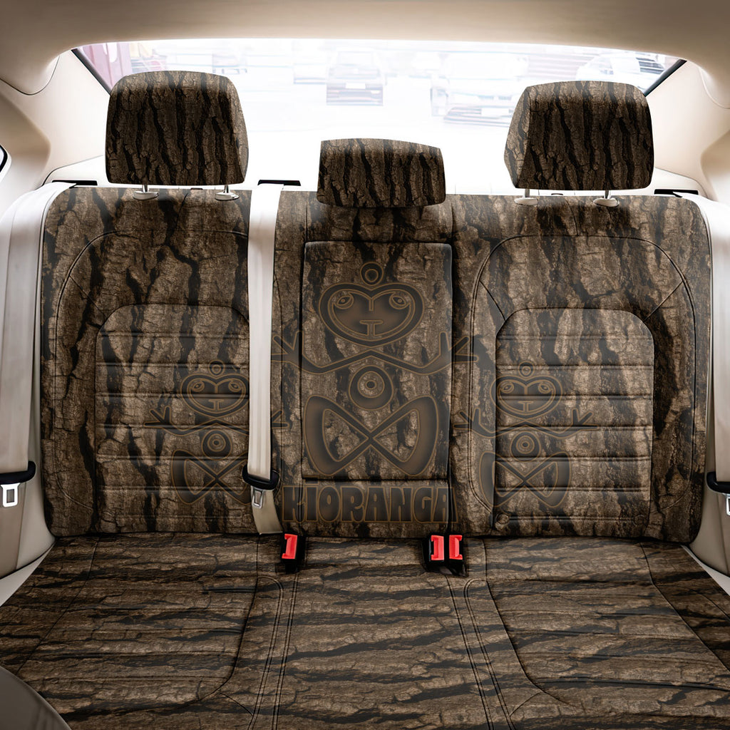 Kioranga Moriori New Zealand Back Car Seat Cover Kopi Rakau Carving Art