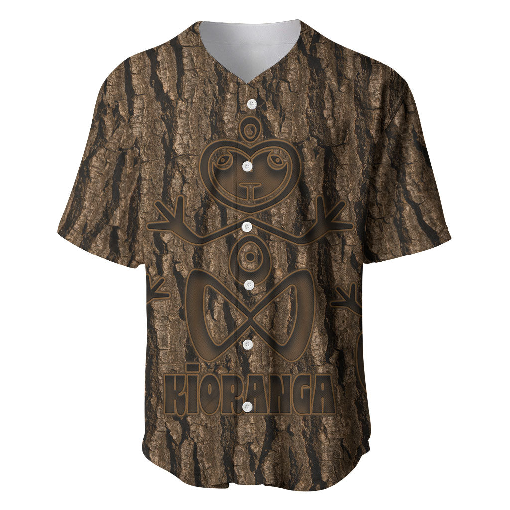 Kioranga Moriori New Zealand Baseball Jersey Kopi Rakau Carving Art