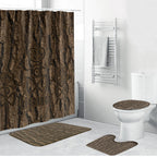 Kioranga Moriori New Zealand Bathroom Set Kopi Rakau Carving Art