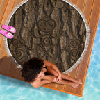 Kioranga Moriori New Zealand Beach Blanket Kopi Rakau Carving Art