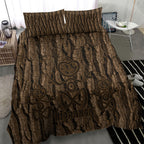 Kioranga Moriori New Zealand Bedding Set Kopi Rakau Carving Art