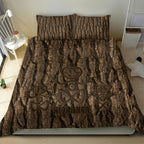 Kioranga Moriori New Zealand Bedding Set Kopi Rakau Carving Art