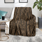 Kioranga Moriori New Zealand Blanket Kopi Rakau Carving Art