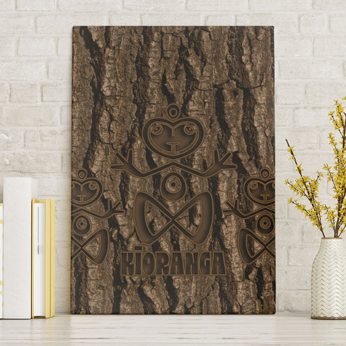 Kioranga Moriori New Zealand Canvas Wall Art Kopi Rakau Carving Art
