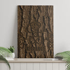 Kioranga Moriori New Zealand Canvas Wall Art Kopi Rakau Carving Art