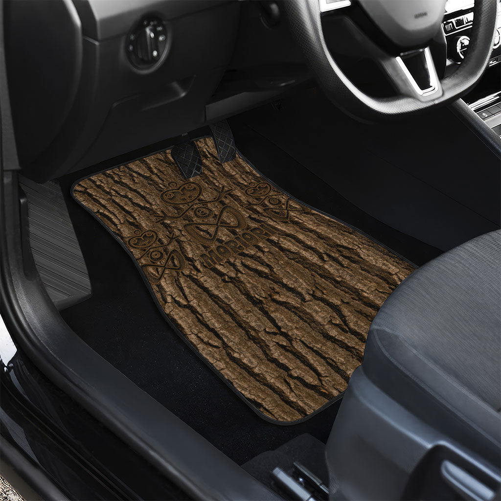 Kioranga Moriori New Zealand Car Mats Kopi Rakau Carving Art