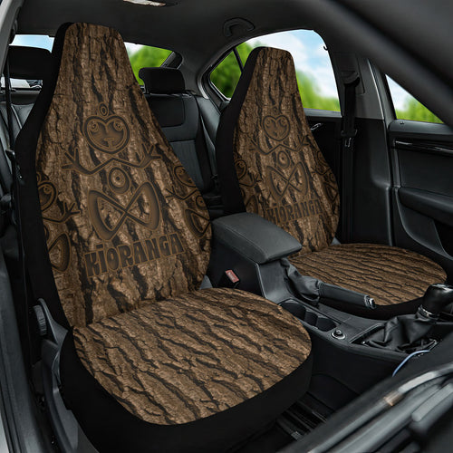 Kioranga Moriori New Zealand Car Seat Cover Kopi Rakau Carving Art