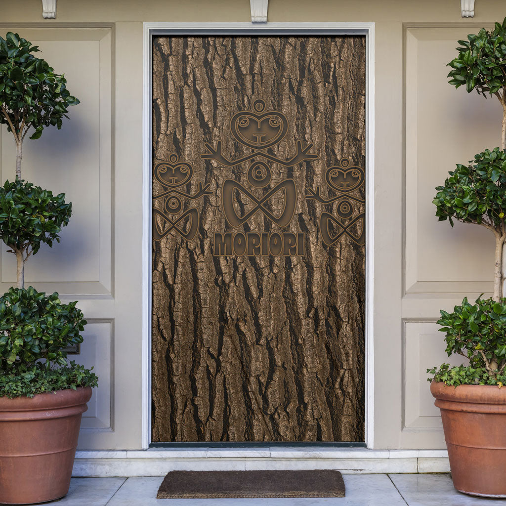 Kioranga Moriori New Zealand Door Cover Kopi Rakau Carving Art
