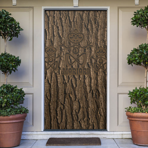 Kioranga Moriori New Zealand Door Cover Kopi Rakau Carving Art