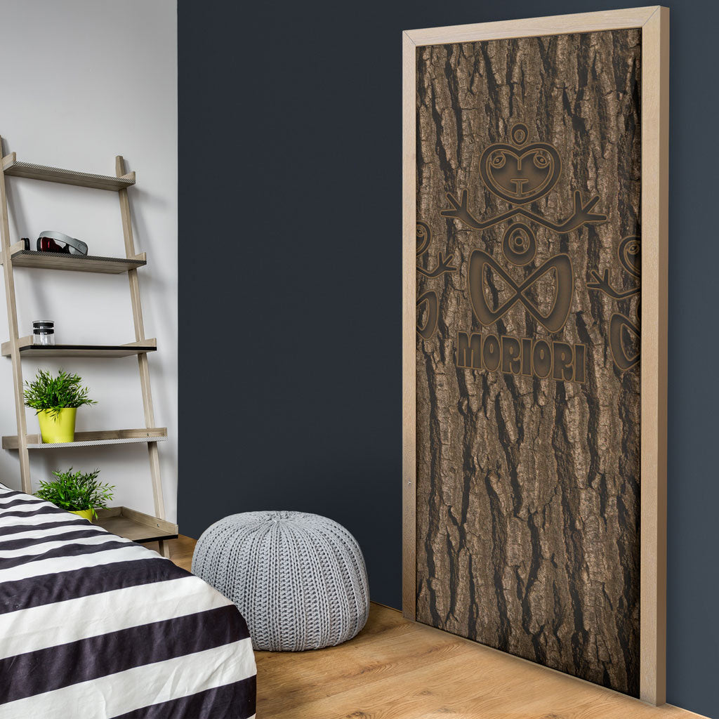 Kioranga Moriori New Zealand Door Cover Kopi Rakau Carving Art