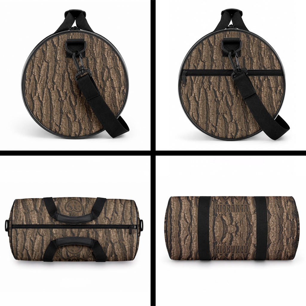 Kioranga Moriori New Zealand Duffle Bag Kopi Rakau Carving Art