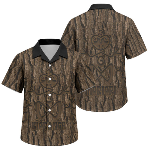 Kioranga Moriori New Zealand Family Matching Puletasi and Hawaiian Shirt Kopi Rakau Carving Art