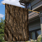 Kioranga Moriori New Zealand Garden Flag Kopi Rakau Carving Art