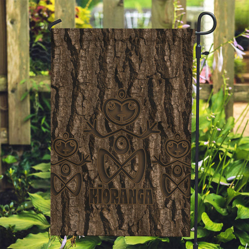 Kioranga Moriori New Zealand Garden Flag Kopi Rakau Carving Art