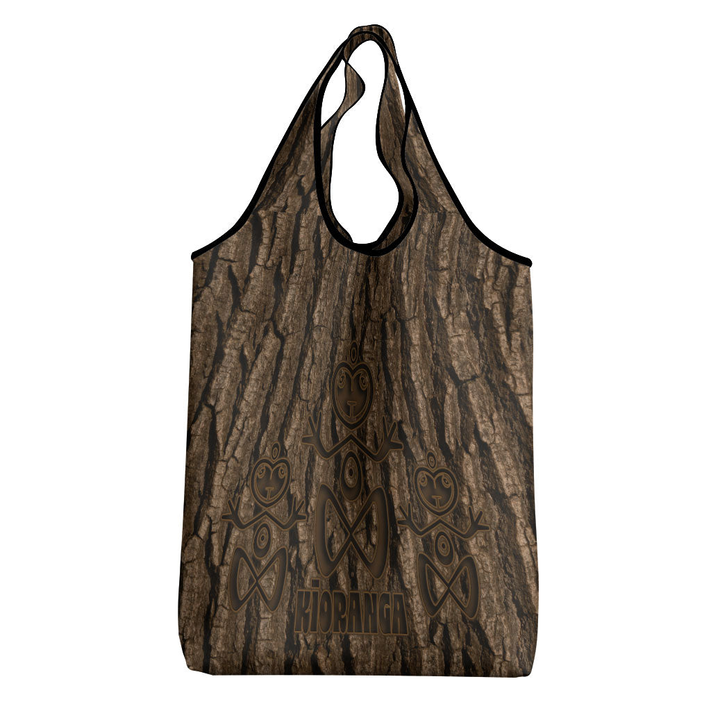Kioranga Moriori New Zealand Grocery Bag Kopi Rakau Carving Art