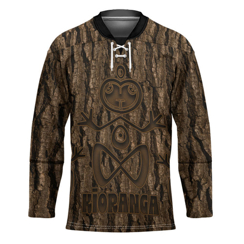 Kioranga Moriori New Zealand Hockey Jersey Kopi Rakau Carving Art