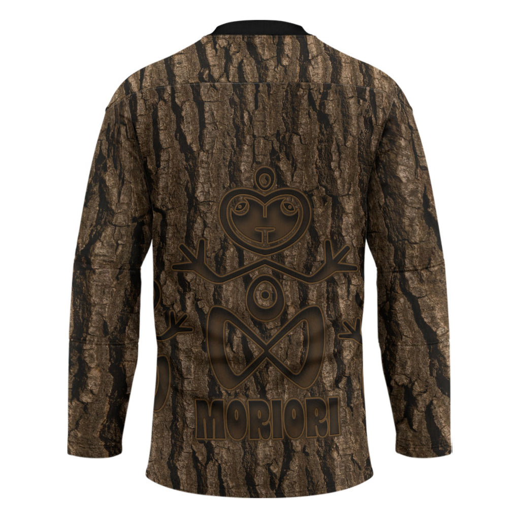 Kioranga Moriori New Zealand Hockey Jersey Kopi Rakau Carving Art