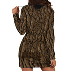 Kioranga Moriori New Zealand Hoodie Dress Kopi Rakau Carving Art