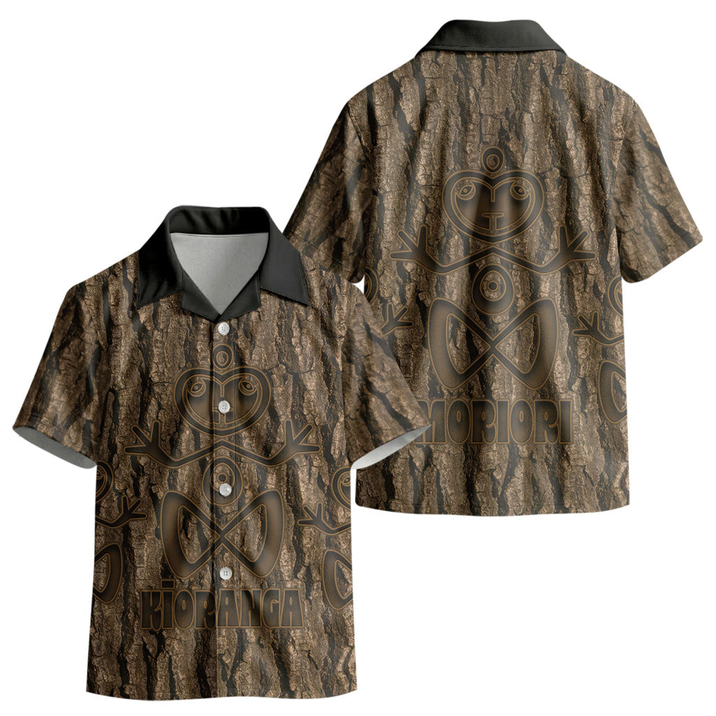 Kioranga Moriori New Zealand Kid Hawaiian Shirt Kopi Rakau Carving Art