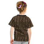 Kioranga Moriori New Zealand Kid T Shirt Kopi Rakau Carving Art