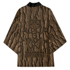 Kioranga Moriori New Zealand Kimono Kopi Rakau Carving Art