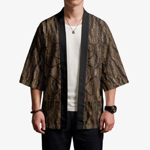 Kioranga Moriori New Zealand Kimono Kopi Rakau Carving Art