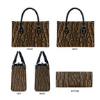 Kioranga Moriori New Zealand Leather Bag Kopi Rakau Carving Art