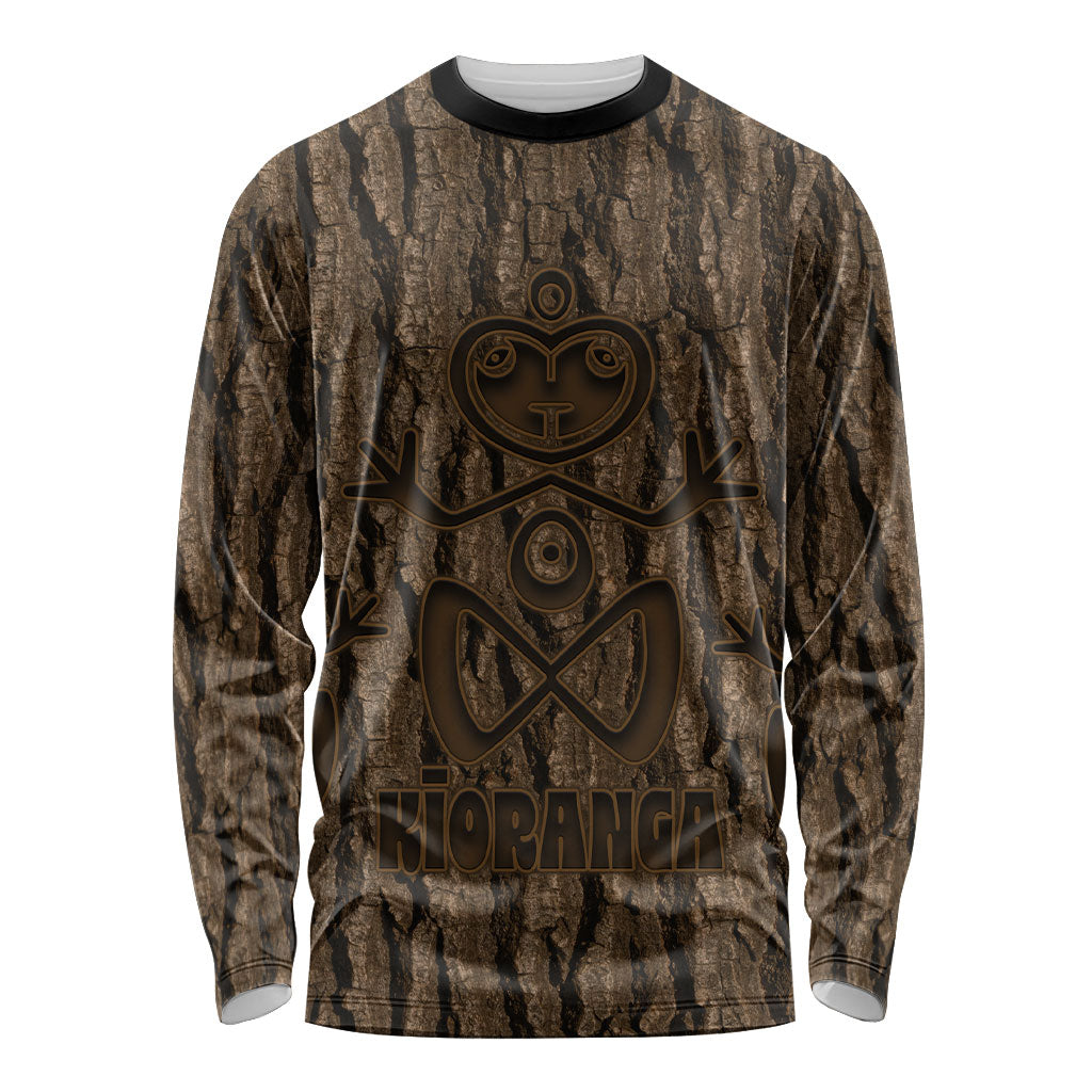 Kioranga Moriori New Zealand Long Sleeve Shirt Kopi Rakau Carving Art
