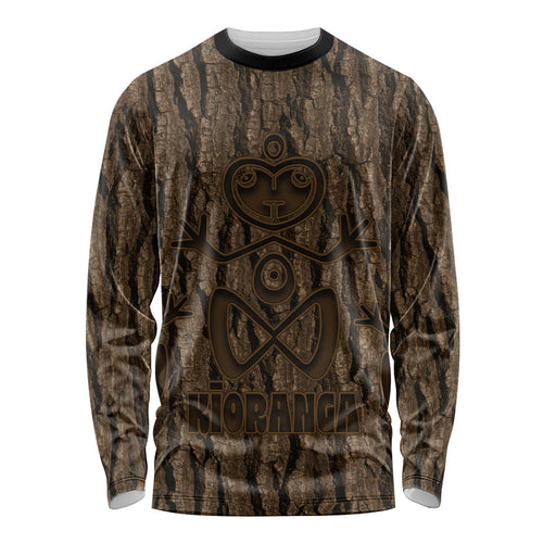 Kioranga Moriori New Zealand Long Sleeve Shirt Kopi Rakau Carving Art