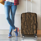 Kioranga Moriori New Zealand Luggage Cover Kopi Rakau Carving Art