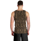 Kioranga Moriori New Zealand Men Tank Top Kopi Rakau Carving Art