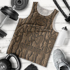 Kioranga Moriori New Zealand Men Tank Top Kopi Rakau Carving Art