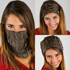 Kioranga Moriori New Zealand Neck Gaiter Kopi Rakau Carving Art