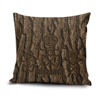 Kioranga Moriori New Zealand Pillow Cover Kopi Rakau Carving Art
