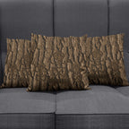 Kioranga Moriori New Zealand Pillow Cover Kopi Rakau Carving Art