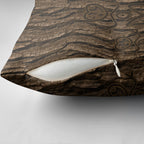 Kioranga Moriori New Zealand Pillow Cover Kopi Rakau Carving Art