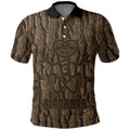 Kioranga Moriori New Zealand Polo Shirt Kopi Rakau Carving Art