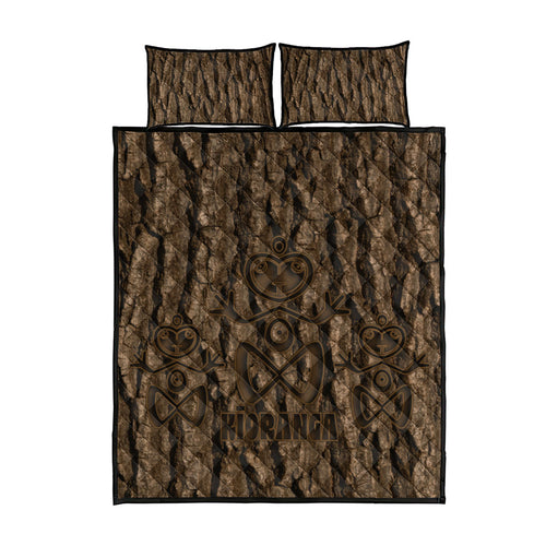 Kioranga Moriori New Zealand Quilt Bed Set Kopi Rakau Carving Art