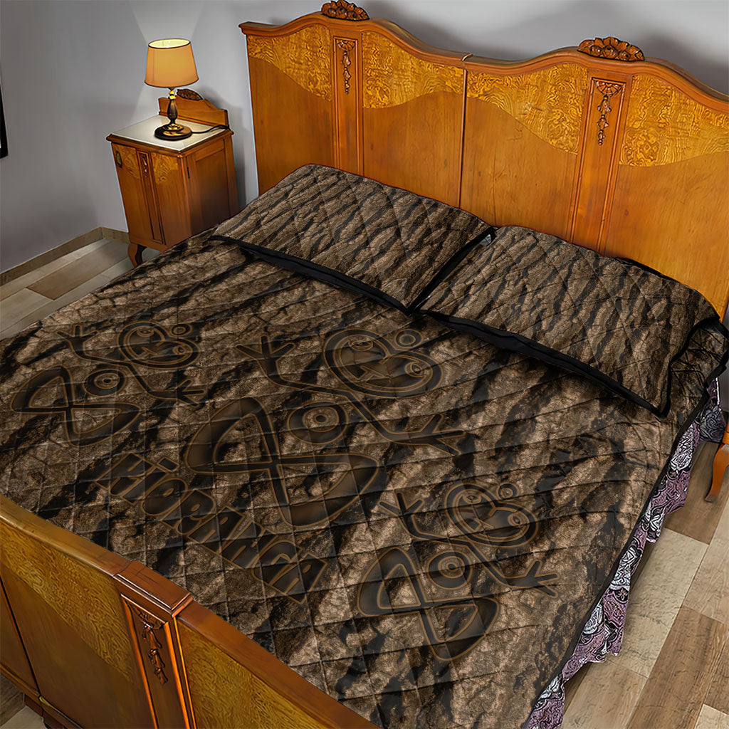 Kioranga Moriori New Zealand Quilt Bed Set Kopi Rakau Carving Art
