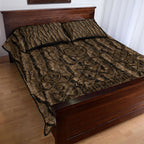 Kioranga Moriori New Zealand Quilt Bed Set Kopi Rakau Carving Art