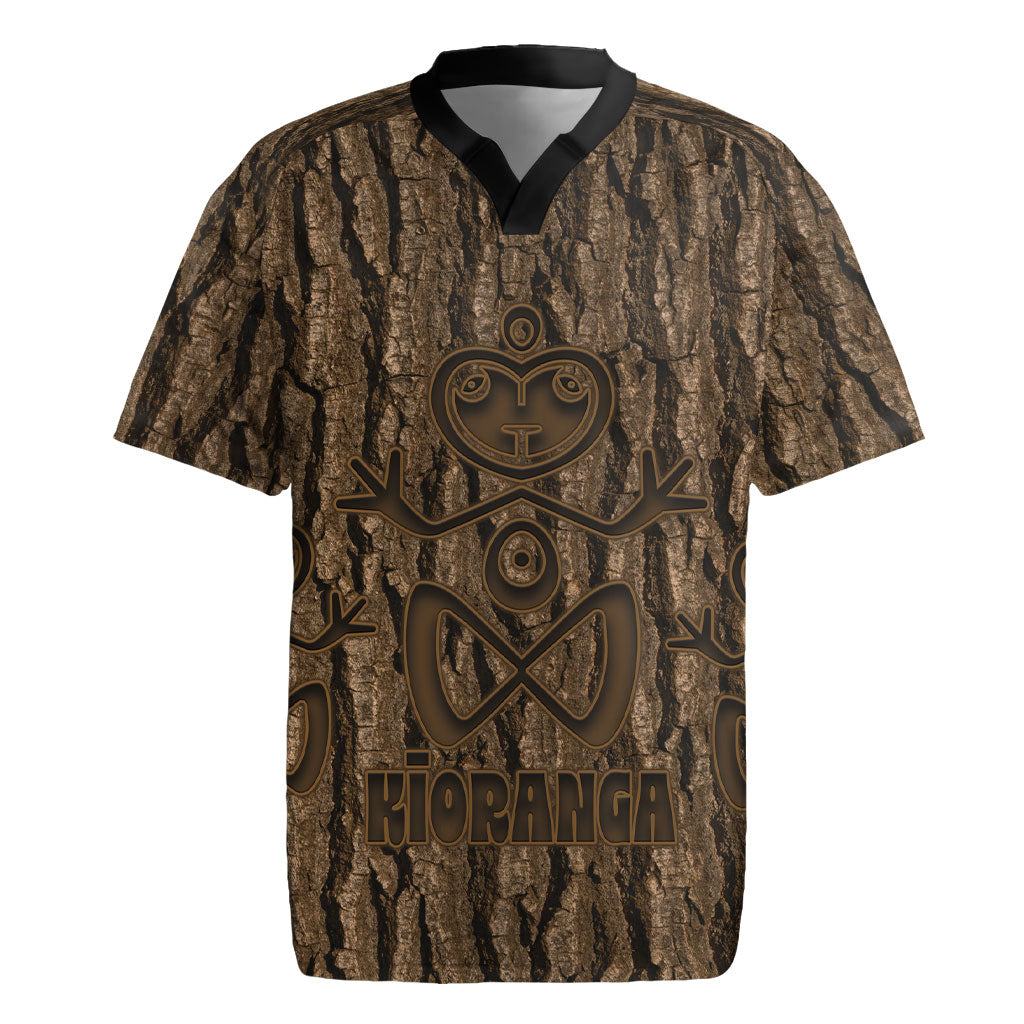 Kioranga Moriori New Zealand Rugby Jersey Kopi Rakau Carving Art